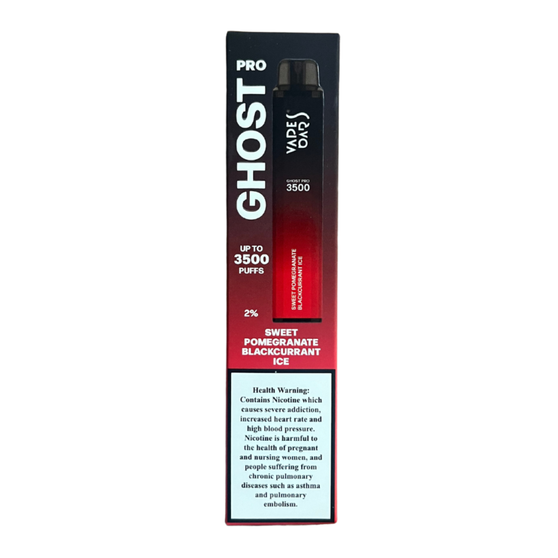 Vapes Bars Ghost PRO Sweet Pomegranate Blackcurrant Ice 3500 Puffs 20mg