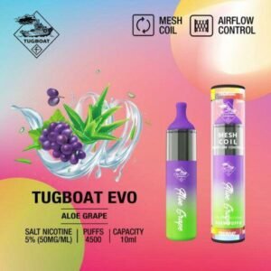 Tugboat Evo - Aloe Grape 4500 Puffs 50mg