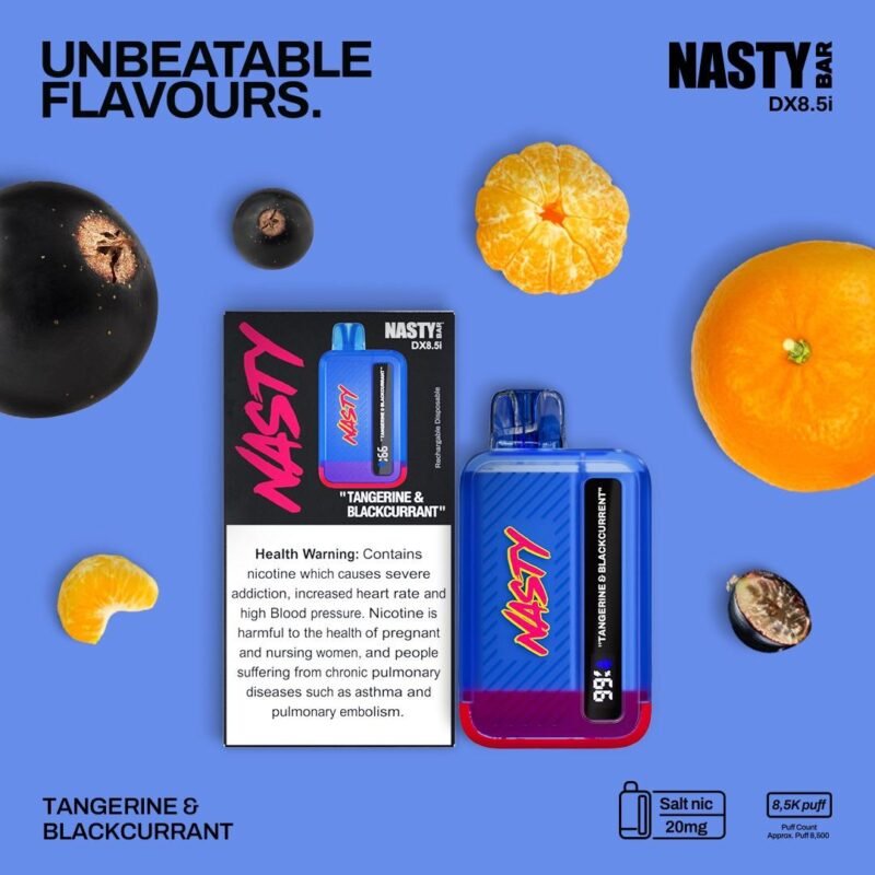 Nasty Bar 8500 Puffs 20mg Tangerine & Blackcurrant