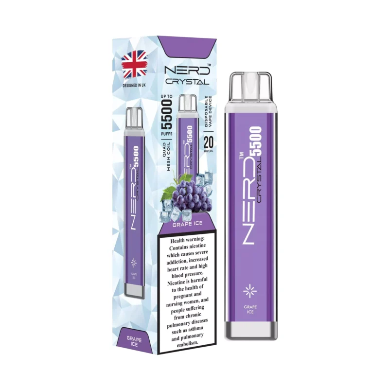 NERD Crystal 5500 puffs Grape Ice 20%