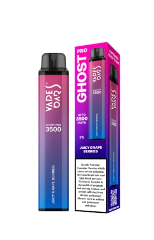 Vapes Bars Ghost PRO Juicy Grape Berries 3500 Puffs 20mg