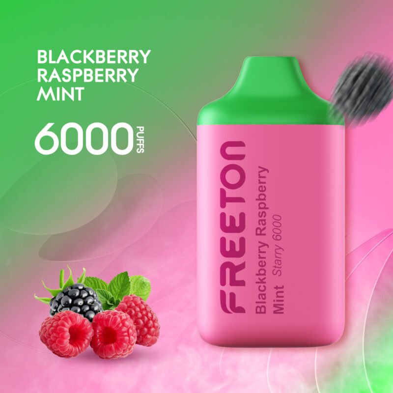 FREETON STARRY Blackberry Raspberry Mint 6000 Puffs 50mg