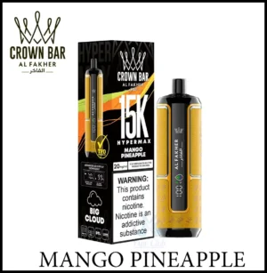 Al Fakher Crown Bar Hypermax 15000 puffs Mango Pineapple 6mg