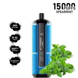 Al Fakher Crown Bar Hypermax 15000 puffs Spearmint 6mg