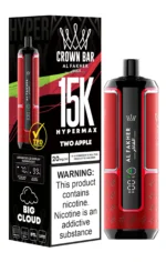 Al Fakher Crown Bar Hypermax 15000 puffs Two Apple 6mg