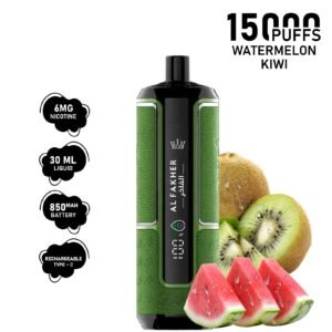 Al Fakher Crown Bar Hypermax 15000 puffs Watermelon Kiwi 6mg