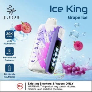 ELF BAR Ice King grape ice 30k Puffs 50mg