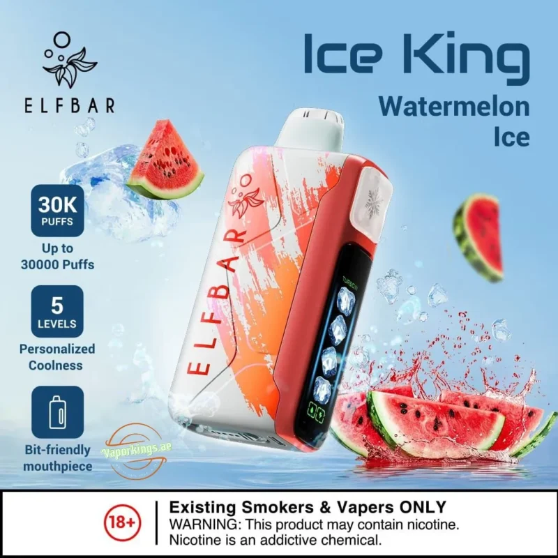 ELFBAR Ice King watermelon ice 30k Puffs 50mg
