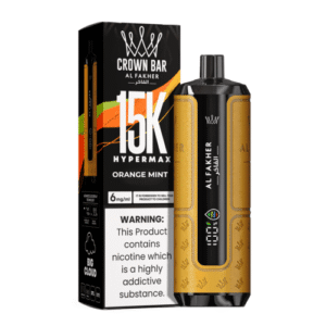 Al Fakher Crown Bar Hypermax 15000 puffs Orange Mint 6mg