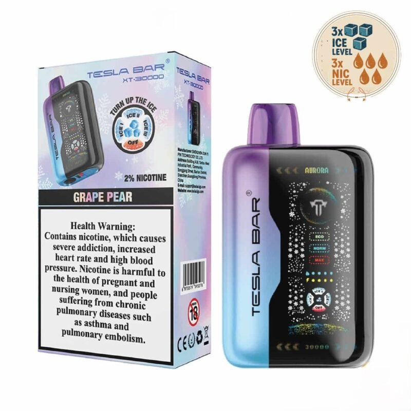 Tesla Bar XT Grape Pear 30k Puffs 20mg