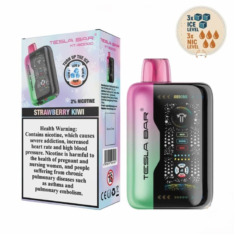 Tesla Bar XT Strawberry Kiwi 30k Puffs 20mg