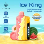 ELFBAR Ice King Sayf Watermelon Peach Lemonade 30k Puffs 50mg