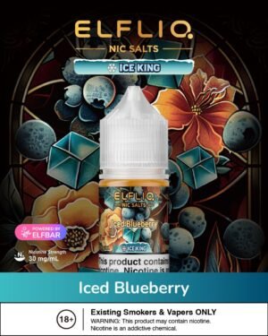 ELFLIQ NIC SALTS Iced Blueberry BY ELFBAR 30mg 30ml