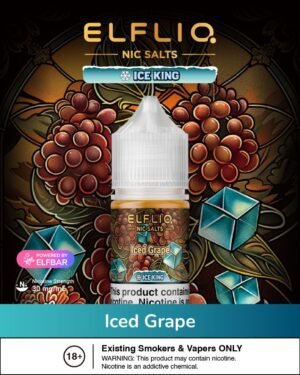 ELFLIQ NIC SALTS Iced Grape BY ELFBAR 30mg 30ml