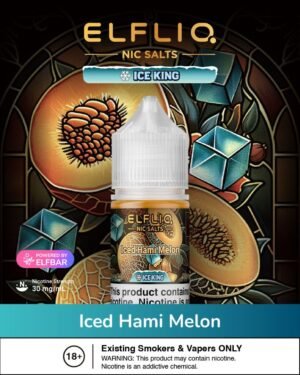 ELFLIQ NIC SALTS Iced Hami Melon BY ELFBAR 30mg 30ml