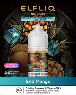 ELFLIQ NIC SALTS Iced Mango BY ELFBAR 30mg 30ml