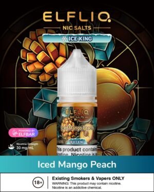 ELFLIQ NIC SALTS Iced Mango Peach BY ELFBAR 30mg 30ml