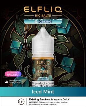 ELFLIQ NIC SALTS Iced Mint BY ELFBAR 30mg 30ml