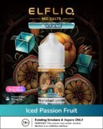 ELFLIQ NIC SALTS Iced Passion Fruit BY ELFBAR 30mg 30ml