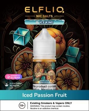 ELFLIQ NIC SALTS Iced Passion Fruit BY ELFBAR 30mg 30ml