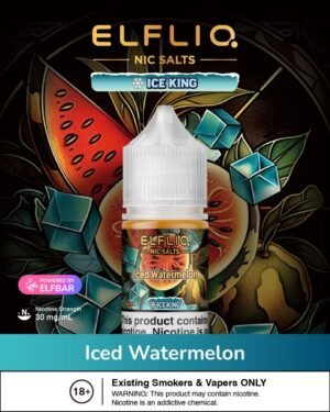 ELFLIQ NIC SALTS Iced Watermelon BY ELFBAR 30mg 30ml