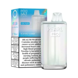 Pod Salt Pearl Pro 10K Puffs Blue Raz Gummy 20mg