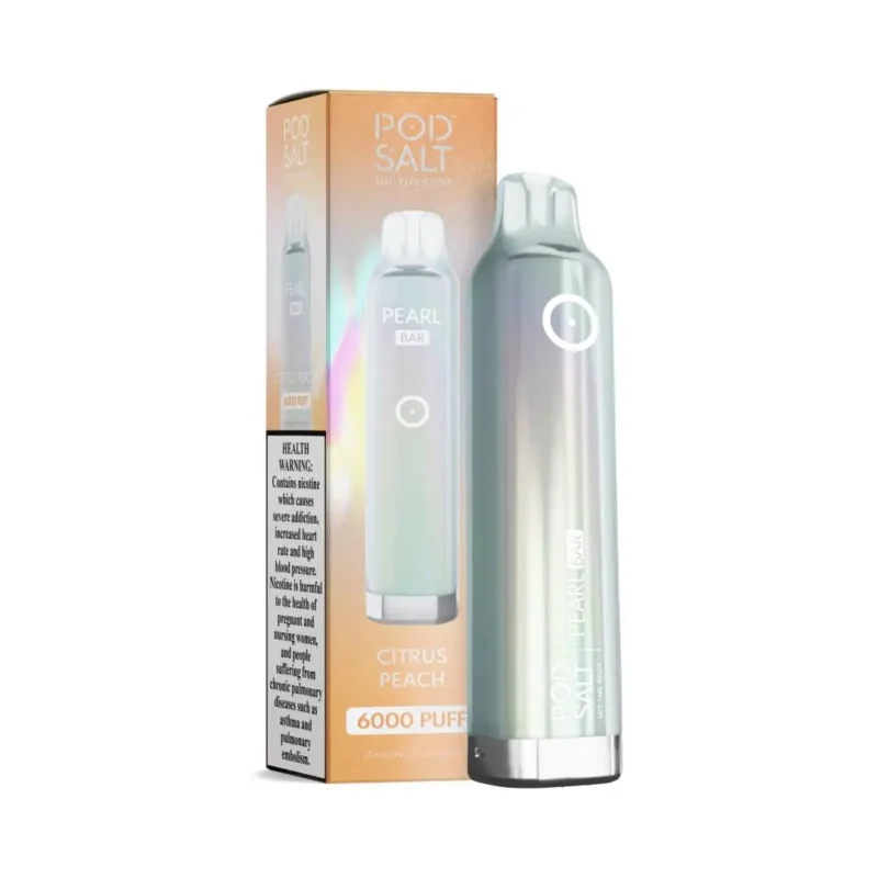 Pod Salt Pearl Bar Citrus Peach 20mg/ml-6000 Puffs Disposable Vape