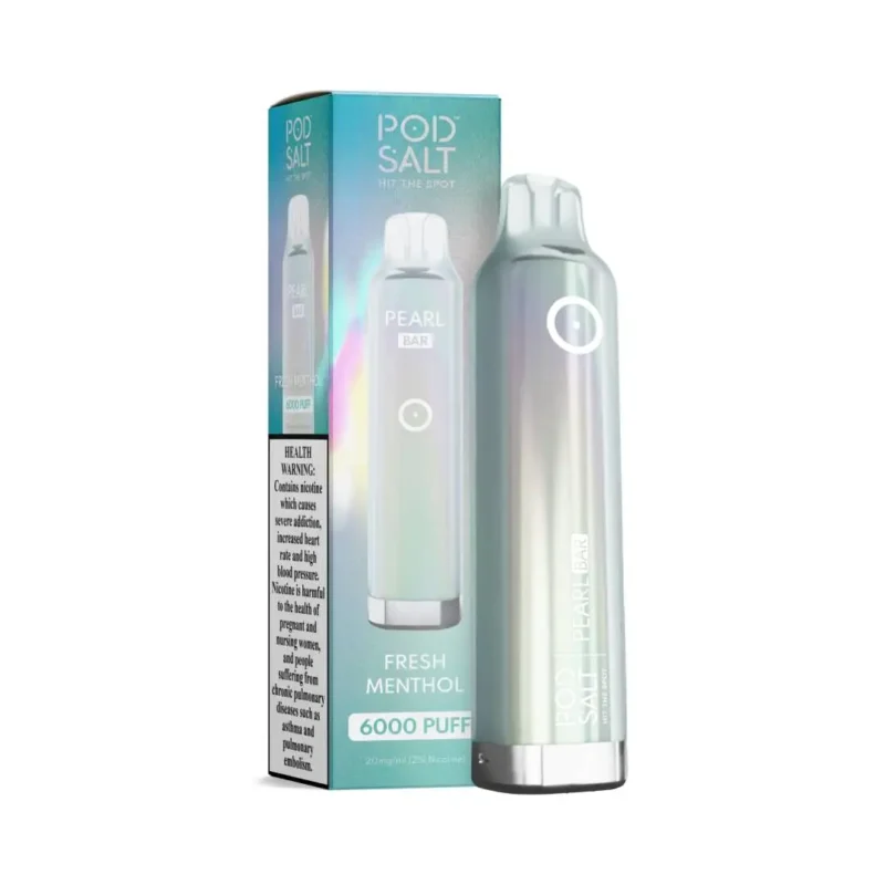 Pod Salt Pearl Bar Fresh Menthol 20mg/ml-6000 Puffs Disposable Vape