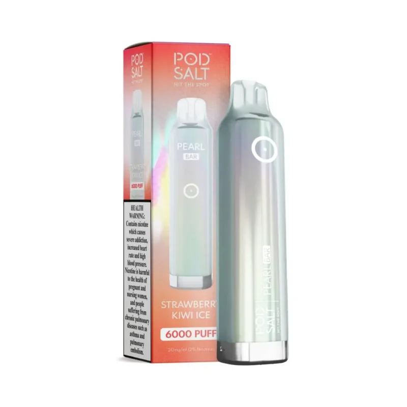 Pod Salt Pearl Bar Strawberry Kiwi Ice 20mg/ml-6000 Puffs Disposable Vape